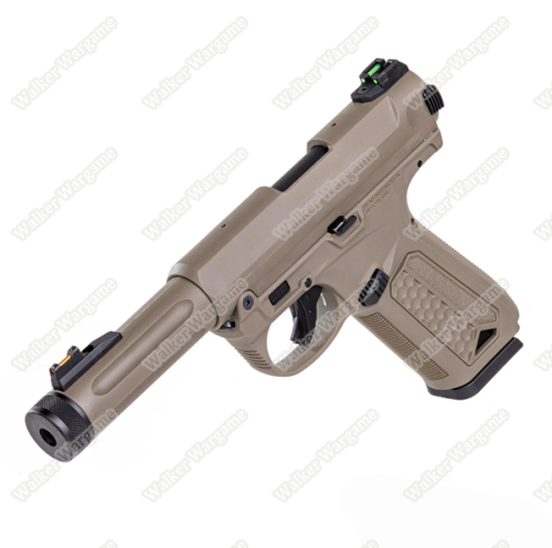 Action Army AAP01 Assassin Green Gas Pistol (Ruger Mark IV Style) Tan