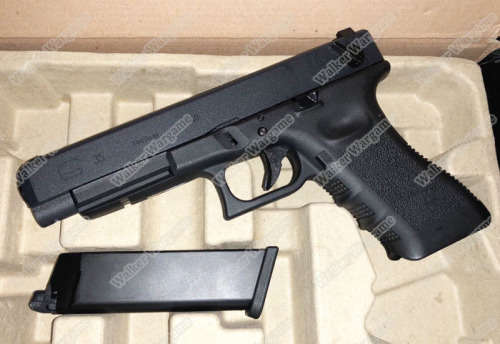 WE Tech Glock 35 Geen Gas Blow Back Pistol - Black Semi Auto/Full Auto