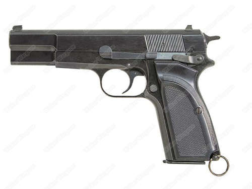 WE Browning Hi Power MKIII Green Gas Blow Back Pistol GBB
