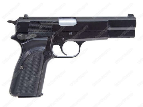 WE Browning Hi Power MKIII Green Gas Blow Back Pistol GBB