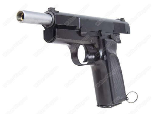 WE Browning Hi Power MKIII Green Gas Blow Back Pistol GBB