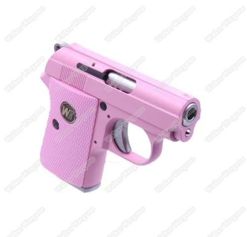 WE CT25 Colt Model 1908 Vest Pocket Mini Airsoft GBB Pistol - Pink