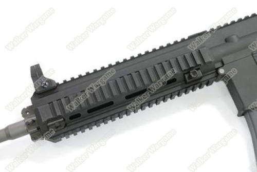 WE HK416 Green Gas Blow Back 4168 GBB Rifle - Black  Open Chamber Version)