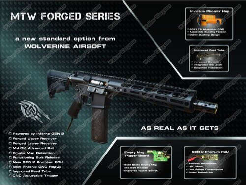 Wolverine 10 incl MTW Forged With Inferno Engine HPA Rifle 14incl barrel