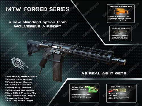 Wolverine 10.3incl MTW Billet With Inferno Engine HPA Rifle