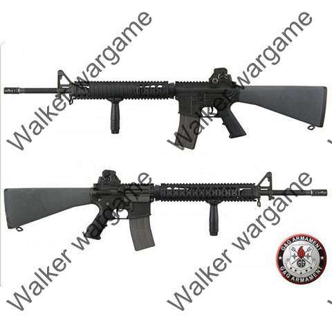 G&G M16A4 Full Metal TR16 R5 Blow Back AEG Airsoft Gun - Black