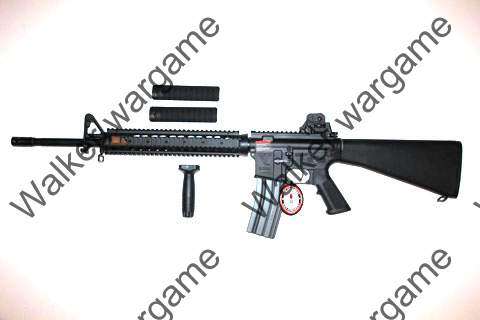 G&G M16A4 Full Metal TR16 R5 Blow Back AEG Airsoft Gun - Black