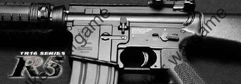 G&G M16A4 Full Metal TR16 R5 Blow Back AEG Airsoft Gun - Black