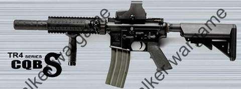 G&G M4 SD Build In Silencer AEG Full Metal RIS Rifle - BL
