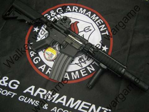 G&G M4 SD Build In Silencer AEG Full Metal RIS Rifle - BL