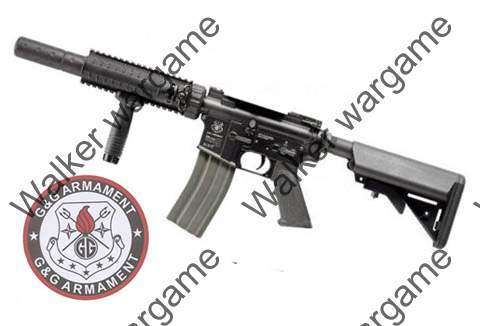 G&G M4 SD Build In Silencer AEG Full Metal RIS Rifle - BL