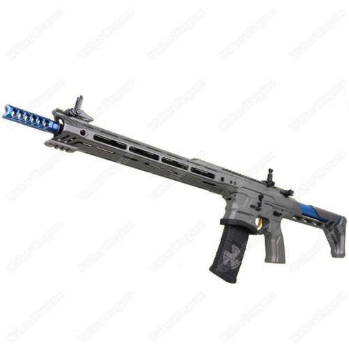 G&G BAMF Team Cobalt Kinetics M4 Advanced ETU Airsoft Rifle Grey / Blue