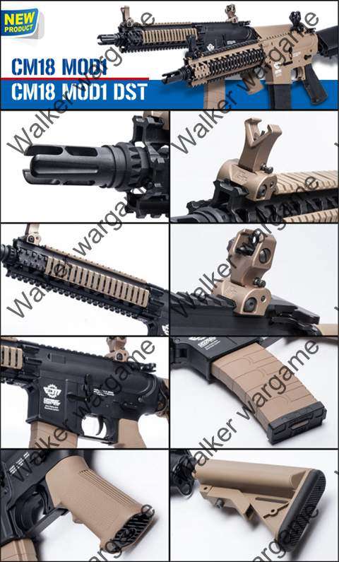 G&G Combat Machine CM18 MOD1 Tactical M4 Ris Rifle Aeg - Black Airsoft Electric Gun