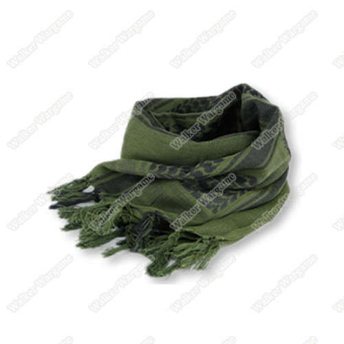 Mil Spec 100% Cotton Tactical Shemagh OD Green / Black