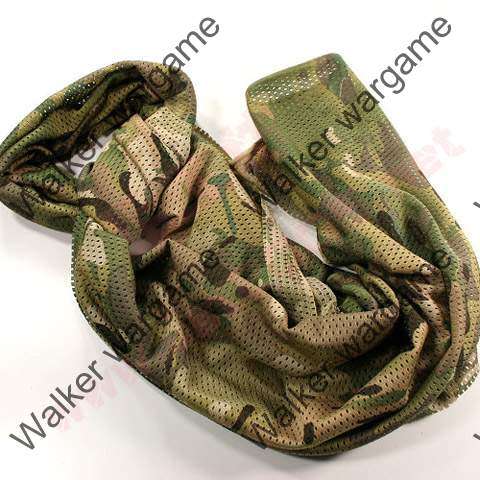 Scrim Scarf Face Veil Mask - Multi Camo