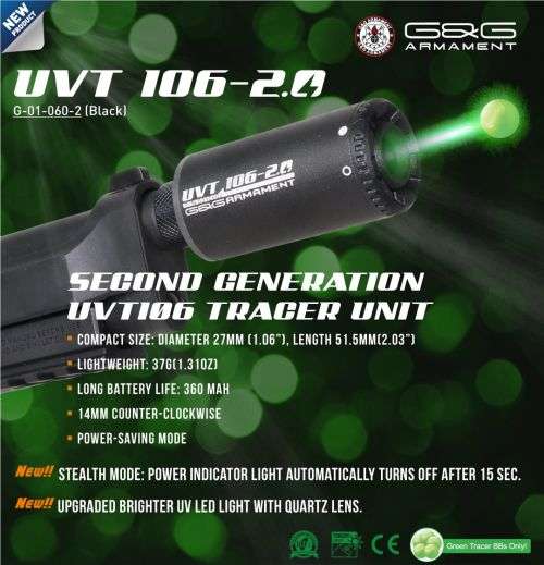 G&G UVT106 Tracer Unit Super Mini Size Tracer Unit Gen2
