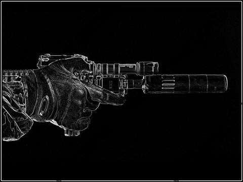 SCAR-SD QD Silencer w/SCAR Flash Hider - Black
