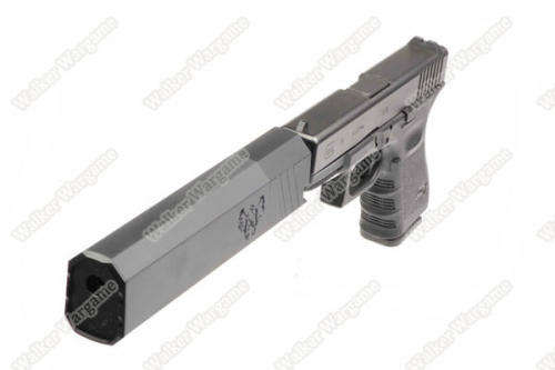 Tactical Airsoft SilencerCo Osprey Suppressor Silencer - Black