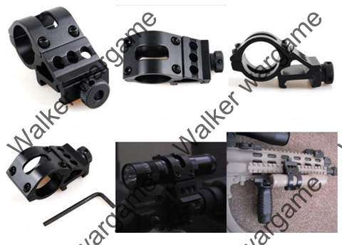 Tactical 25mm Side Swing Flashlight And Laser Mount for RAS / RIS Rail