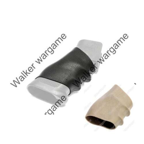 Tactical Back Grip Slip-On Soft Rubber ( Fit Pistol ,Rifle, Shotgun Grip) Tan