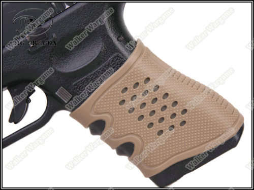 Tactical Glock Pistol Rubber Grip - Tan