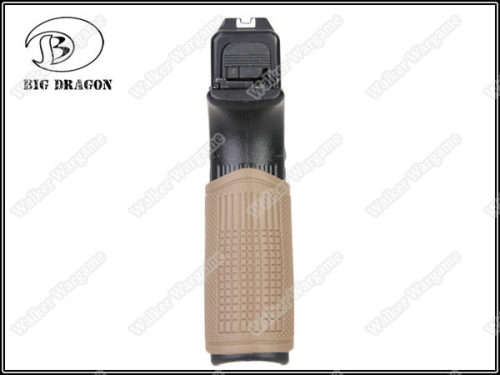 Tactical Glock Pistol Rubber Grip - Tan