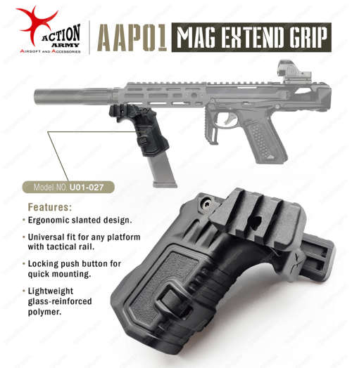 Action Army Glock Mag Extend Foregrip