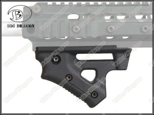 BD Tactical Strike ForeGrip Angled Foregrip Fit All Picatinni Rail Rifle - Black
