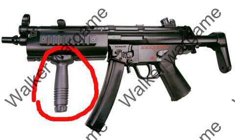 Short Grip TDI Grip Fit Picatinny Rail - Black