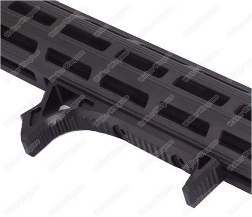 SLR CNC Curved Angled Foregrip Handstop Keymod - Black