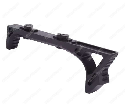 SLR CNC Curved Angled Foregrip Handstop Keymod - Black