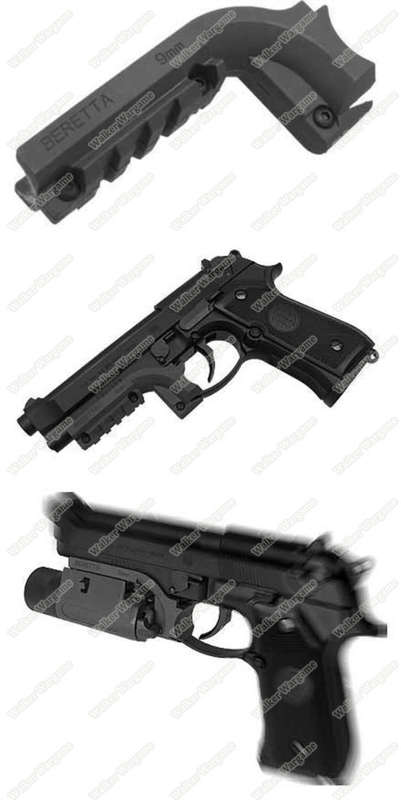 Tactical Under Rail for M92 Series Z88 Pistol Laser / Light Mount