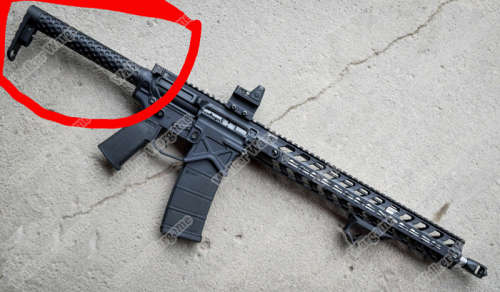 BD BAD Style Lightweight ButtStock With QD For AEG Airsoft