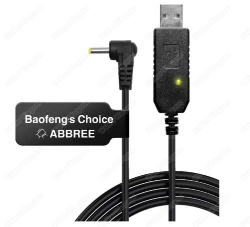 Baofeng Radio USB Charger Cable For UV-5R 3800mAh Long Battery