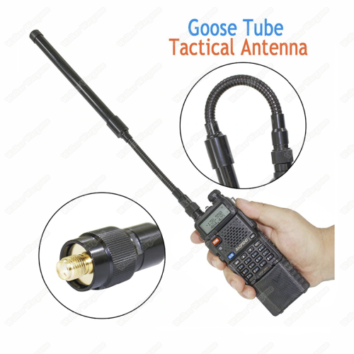 33cm Goose Tube Foldable Tactical Antenna SMA-Female For Walkie Talkie Baofeng UV-82 UV-5R Radio
