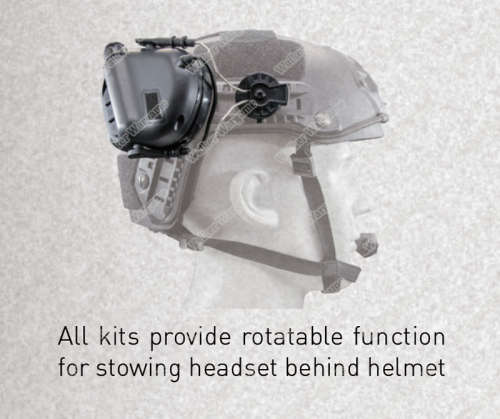 M11 EARMOR ARC Fastjump Helmet Rails Adapter Attachment Kit for Earmuff