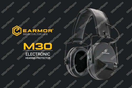 EARMOR M30 Sport Shooting Electronic Hearing Protector with AUX