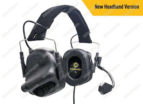 Black EARMOR M32 Noise Reducing Headset MOD3 Electronic Communication Hearing Protector