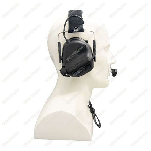 Black EARMOR M32 Noise Reducing Headset MOD3 Electronic Communication Hearing Protector