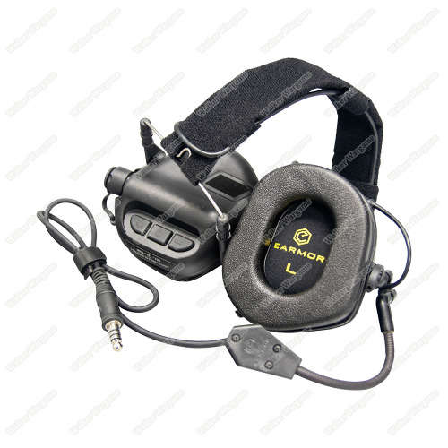 Black EARMOR M32 Noise Reducing Headset MOD3 Electronic Communication Hearing Protector