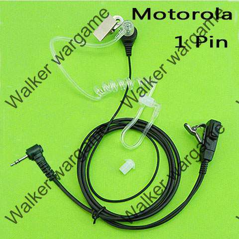 FBI Style Covert tube Earpiece - Motorola 1 Pin