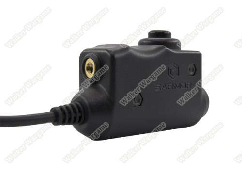 M52 EARMOR Tactical PTT with Finger button (push to talk) For Kenwood 2 Pin