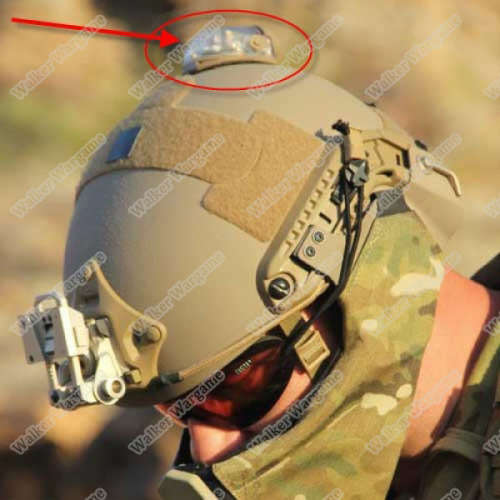 FMA Helmet Tactical Manta Strobe Light Green LED/IR (Helmet Light)