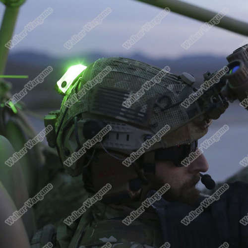 FMA Helmet Tactical Manta Strobe Light Green LED/IR (Helmet Light)