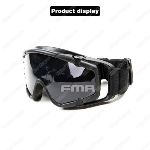 FMA Fan Goggles With Two Lens - Black