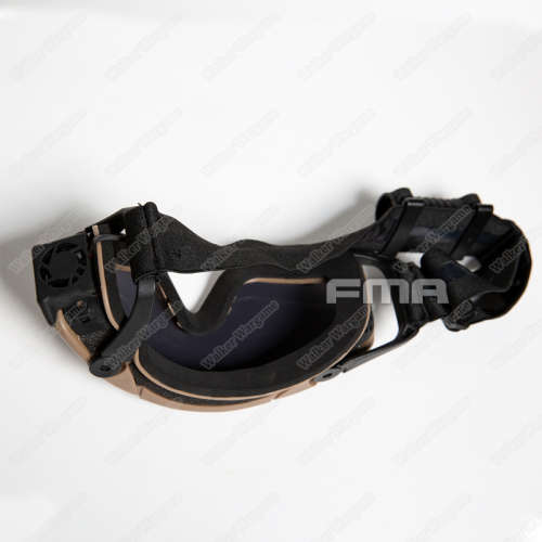 FMA Fan Goggles With Two Lens - Black