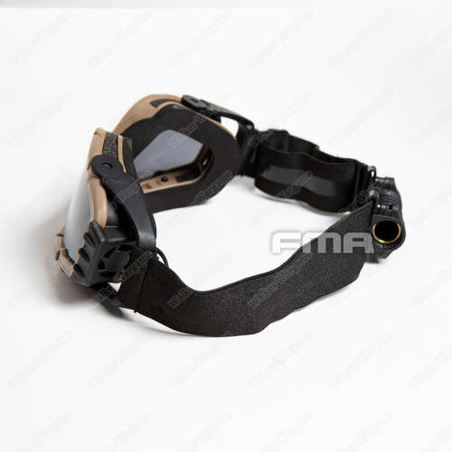 FMA Fan Goggles With Two Lens - Black