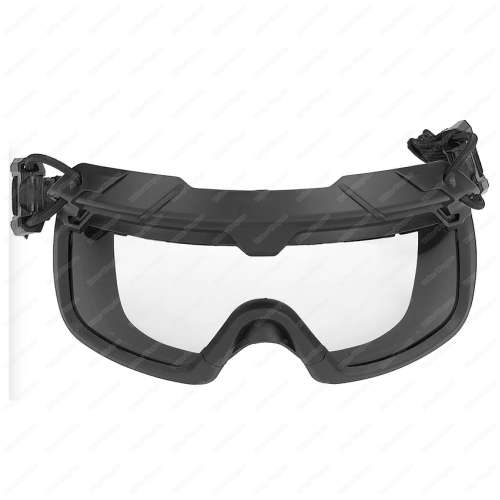 Tan Frame - Clear Lens FMA SF Tactical Helmet QD Goggle Anti FOG Wind Dust Protection ANSI Z87.1