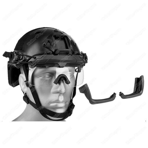 Tan Frame - Clear Lens FMA SF Tactical Helmet QD Goggle Anti FOG Wind Dust Protection ANSI Z87.1