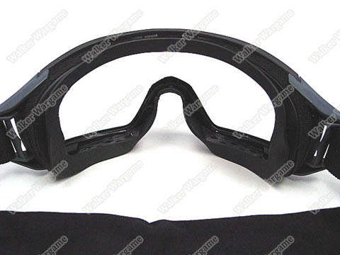 Tactical X500 Wind Dust Goggle Glasses With 3 Lens - Black